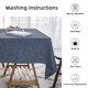 thumbnail image 3 of Mantel JSFLY de lino impermeable 137 cm x 305 cm azul marino, 3 of 7