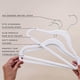 thumbnail image 3 of Baby Hangers 3 Sprouts, terciopelo, antideslizante, 30 unidades, color blanco, 3 of 8