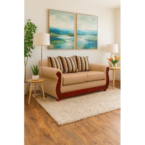 Dkora - Sofa Brittany 3 Cuerpos Beige