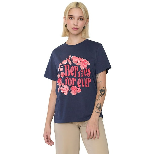 Polera Mujer Fun Regular Gris Metal Corona
