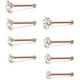 thumbnail image 2 of Piercing para la nariz en forma de L de acero inoxidable de 20 g, 1,5 mm, 2 mm, 2,5 mm y 3 mm, 8 unidades, 3 colores, 2 of 6