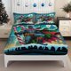 thumbnail image 1 of Fitted Sheet Set Featuring a Christmas City Snow Night Theme with Festive Candy Cane Patterns The Elastic-designed Sheet Fits Perf, 1 of 1