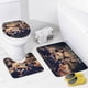 thumbnail image 4 of Chica chismosa-theme 4-Piece Shower Curtain Set with Rugs, Waterproof Bathroom Decor Set Includes Bath Mat, U-Shaped Rug, Toilet Lid Cover and Curtain with Hooks, 4 of 6