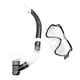 thumbnail image 2 of Snorkel Mask Set Máscara De Buceo De Fácil Respiración Para Nadar Deportes Acuáticos Negro, 2 of 5