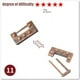 thumbnail image 1 of Classic IQ Metal Brain Teaser Magic Baffling Puzzles Game Toys For Children Adults Funny Gifts, 1 of 3