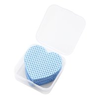 Magideal - 50X Almohadillas Desechables Para Quitar Esmalte De Uñas Parches Para Limpiar Uñas Paños Suaves Sin Pelusa Herramienta De Salón Tela Para Uso Doméstic Azul