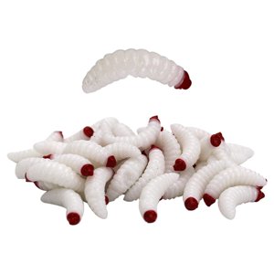 Ioensy - Señuelos De Pesca Blandos De Plástico De 50 Piezas, Gusanos De Pesca De Lubina, Cebo De Pesca, Cebos De Gusano