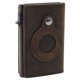 thumbnail image 1 of Cartera De Cuero Minimalista Delgada Tarjetero Con Bloqueo RFID Monedero En Efectivo Café, 1 of 5