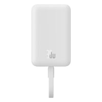 Powerbank Baseus Magnético Mini Carga Rápida Inalámbrica 30W 10000Mah - Tipo C - Blanco