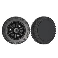 Magideal - 2 Ruedas Universales Para Parrilla, Ligeras, Fáciles De Instalar, Neumáticos De Repuesto Para Carretilla De Mano De 6 Pulgadas Para Jardín, La Mayoría Estilo C