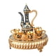 thumbnail image 5 of Juego De Té Juego De Servicio De Té De Lujo De 6 Tazas Para Mesa De Comedor Decoración Navideña Azul Y Dorado, 5 of 5