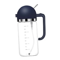 Bothyi - Botella De Spray De Aceite De Oliva De 18 Oz Para Cocinar Barbacoa 2 En 1 Accesorio Sin Goteo Azul