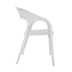 thumbnail image 2 of Silla Ratan Curve Con Brazos Blanco, 2 of 4