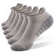 thumbnail image 1 of 6 pares de calcetines para hombre, de algodón transpirables, acolchados y antiampollas, para correr, de corte bajo., 1 of 5