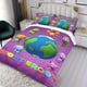 thumbnail image 3 of Wonderoos Conjunto de sábanas temático, trío de piezas, cómodo y amigable con la piel, diseño único, regalo de decoración para el hogar para familiares, amigos y fans, 90 cm * 190 cm, 3 of 6