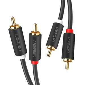 Cable Audio 2Rca M/2Rca M 5M Negro Ugreen Av104