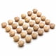 thumbnail image 1 of Perillas de madera WEICHUAN, 30 piezas, redondas, sin acabado, 3,5 cm x 2,5 cm, 1 of 7