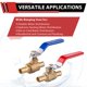 thumbnail image 5 of Válvula esférica EFIELD Pex Crimp Brass con puerto completo de 1/2 pulgada (paquete de 10), 5 of 7