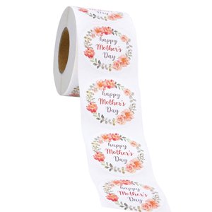 Magideal - Pegatina De Feliz Día De La Madre, Decoración Del Día De La Madre, Regalos Del Día De La Madre, Etiquetas De Sello Artístico, Pegatinas Para Etiquetas