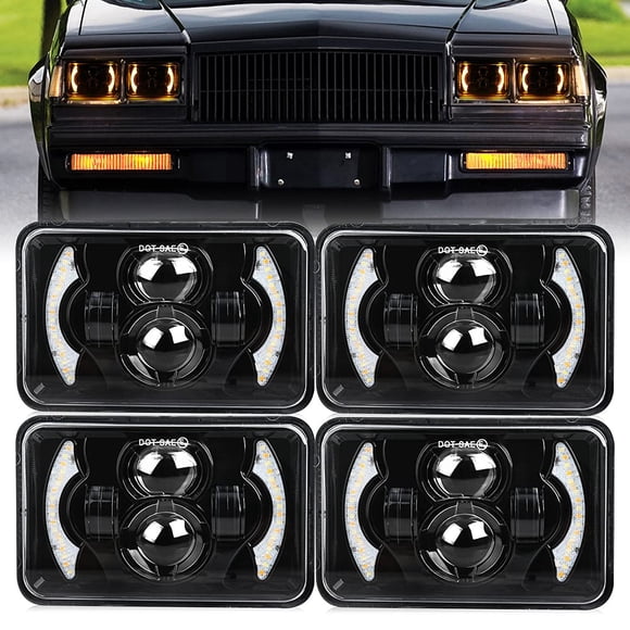 Faros para Vehículo CO LIGHT 4x6 LED Blanco Ámbar DRL 4 piezas