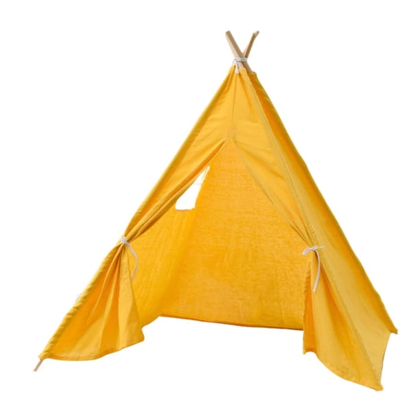 Tienda de campaña para niños, cabaña de juguetes para niños, tienda de campaña india portátil para jugar en cumpleaños, parques, barbacoas, fiestas en Amarillo