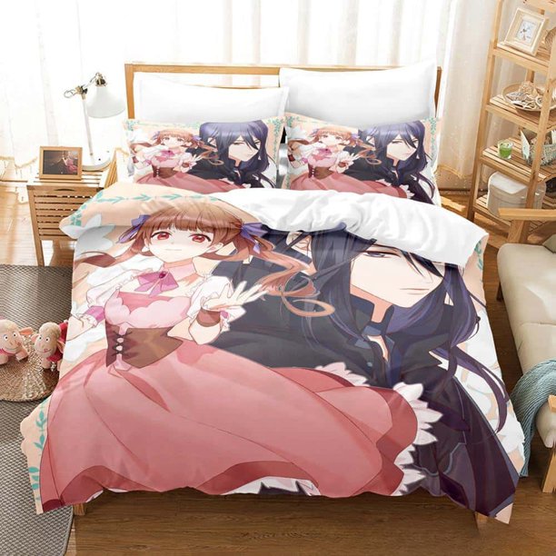 New Kawaii Anime Sugar Apple Fairy Tale Bedding Set Single Twin Full Size Bed Set Adult Kid Bedroom Duvet cover Sets Bed Sheets