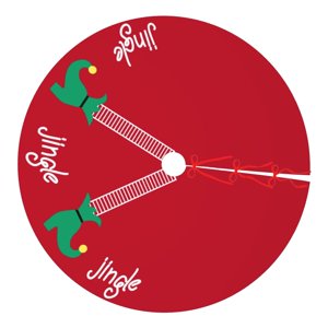 Magideal - Falda Para De Navidad, Falda Para De Navidad, Elegante Tapete Decorativo Para De Navidad, Cubierta Base Para Año Nuevo, Accesorios D Estilo B