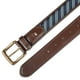 thumbnail image 2 of Cinturón de vestir Tommy Hilfiger con cinta tejida con incrustaciones de cuero marrón, 2 of 3