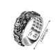 thumbnail image 4 of Anillo de plata vintage con rubí Pixi, transferencias, anillo abierto, boca viva, anillos de moda para hombres y mujeres., 4 of 8