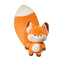 Magideal - Zorros De Peluche De Juguete, Juguete De Peluche, Decoración De La Habitación De Los Niños, Favores De Fiesta, Lindo Muñeco De Zorros De Peluche, Enca Cola Grande Naranja
