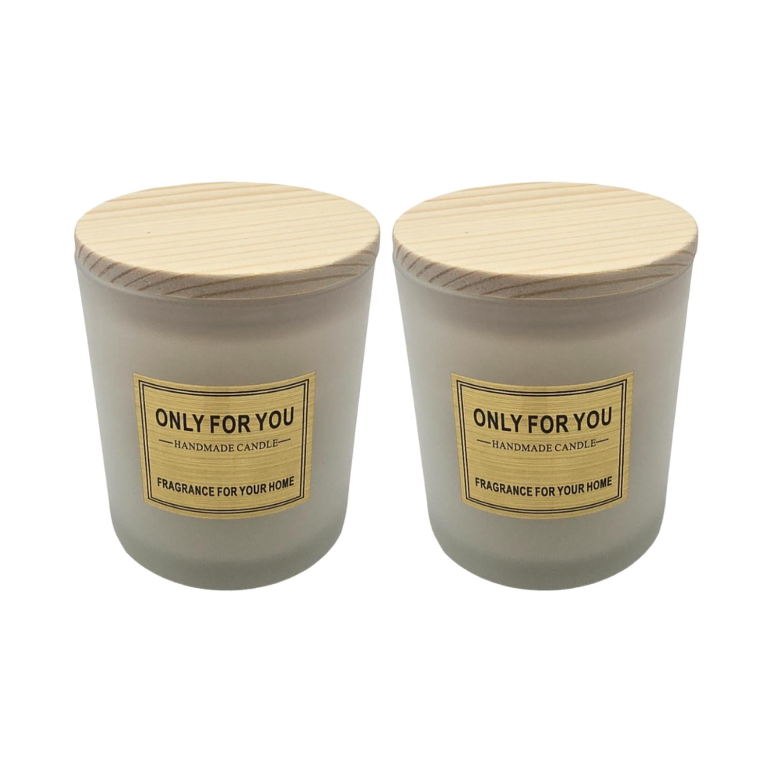 Fliperex - Set 2 Vela Aromatica Elegante Fragancia Duradera Vaso Blanco