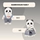 thumbnail image 4 of Set de 2 figuras de panda blanco OLEOCA Family, mini muñecos, 4 of 7
