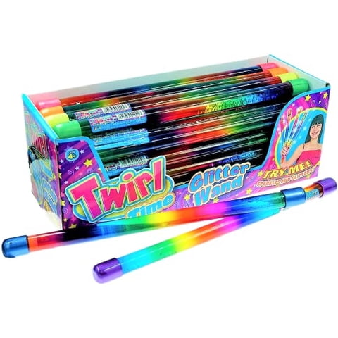 Ja-Ru Glitter Baton Varita (6 Unidades) 12"" Hada Mágica Arco Iris Colores Varitas Juguetes