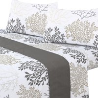 Mallorca - Juego De Sábanas T144 1 Plaza Coral Gris