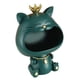 thumbnail image 5 of Cuenco Para Llaves, Escultura De Estatuilla De Gato De Resina, Cuenco De Animal De Boca Grande, Estatua De Gato De La Suerte Verde, 5 of 5