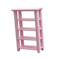 Magideal - Estante De Exhibición De De Simulación, Armario De Sala De Estar, Muebles De Micro Paisaje Para El Hogar, Librería 1/12, Suministros D Rosado