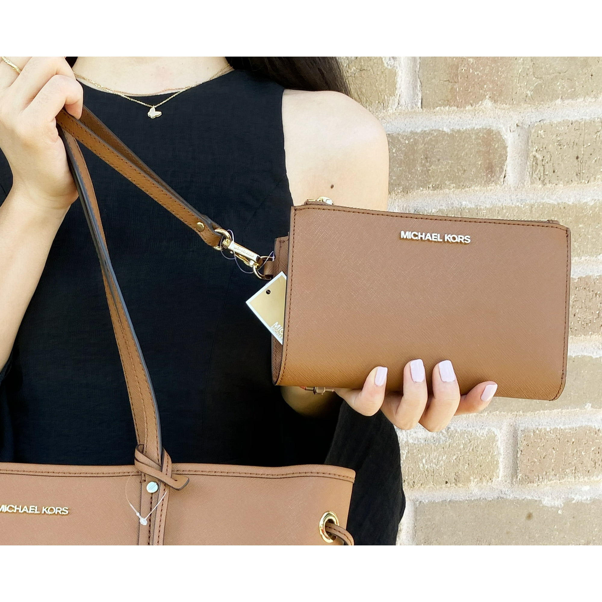 Billetera Michael Kors Cuero Café