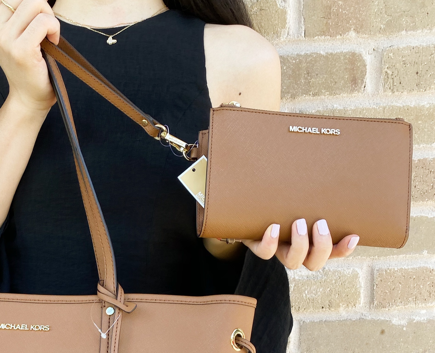 Billetera Michael Kors Cuero Café