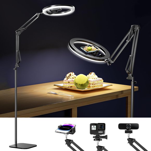 Trípode Ring Light uBeeSize de 12 pulgadas para iPhone con soporte para teléfono