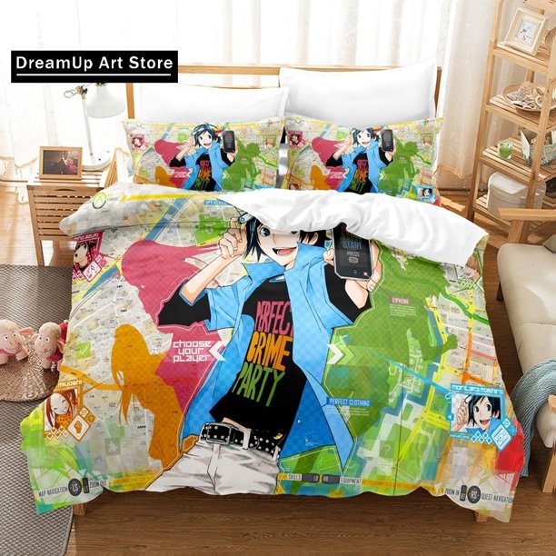 ingBed Sheet Set Bakuman Bedding Set Bed Set Adult Kid Bedroom Duvet Cover Sets