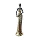 thumbnail image 4 of Estatuilla africana, estatua Tribal de señora, adorno de escritorio, escultura decorativa para estantería, escritorio, entrada, decoración del hogar, 4 of 5