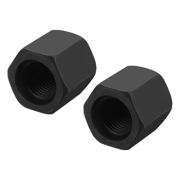 Tuercas de acoplamiento hexagonales de acero al carbono M16 x 1.5 Pitch, 2 piezas 24mm/ 0.9" de longitud