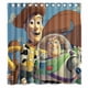 thumbnail image 1 of Cortina de ducha con diseño de Toy Story, juego de cortinas de baño con ganchos, tamaño 66 x 72 pulgadas, 1 of 3