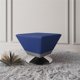 thumbnail image 2 of Ottoman Manhattan Comfort Diamond giratorio 360° de piel sintética azul, 2 of 4