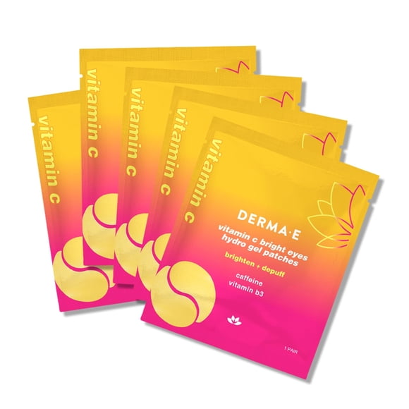 Parches para ojos Derma E Vitamina C Bright Eyes Hydro Gel, 10 unidades