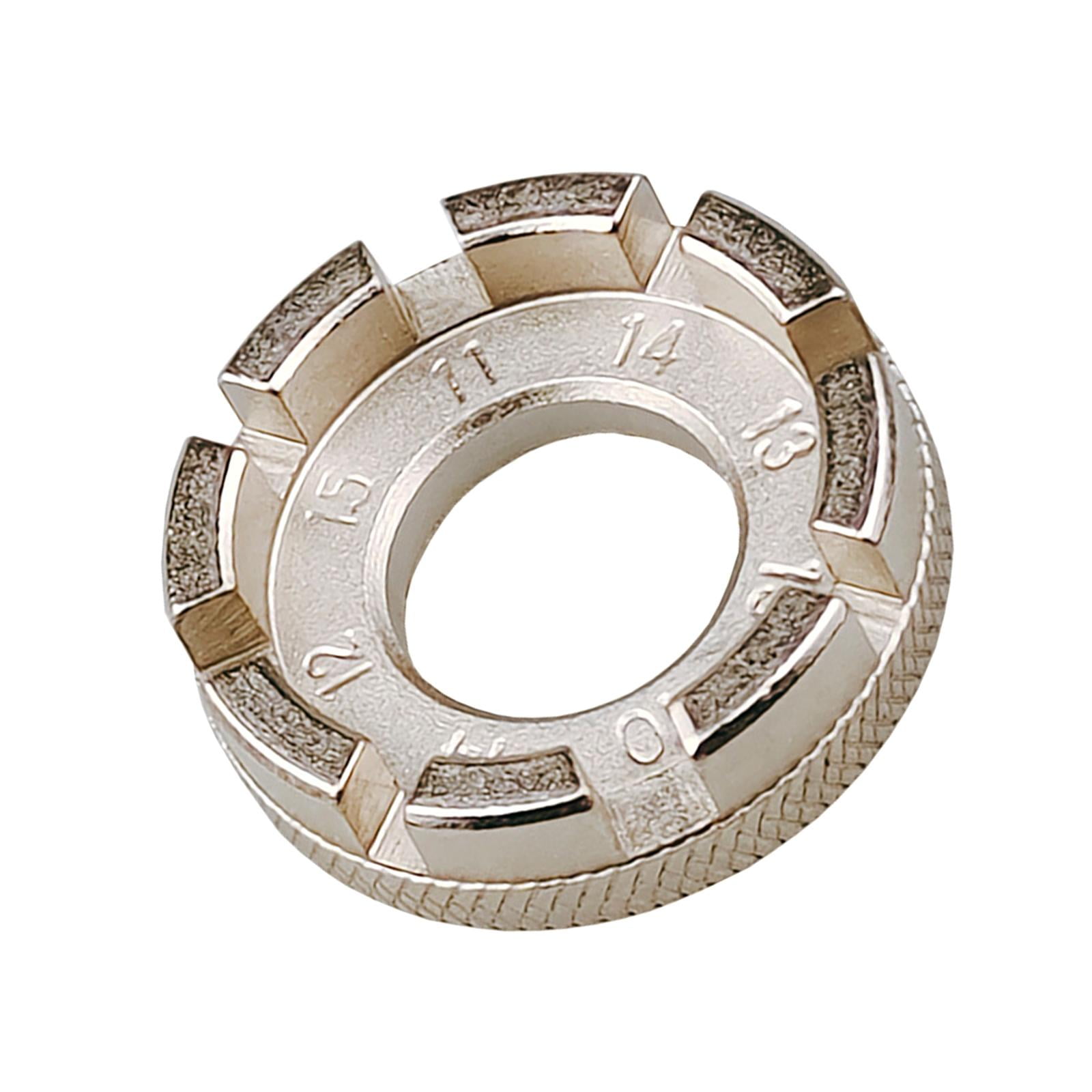 Ioensy - Llave Para Radios De Bicicleta, Llanta De Rueda De Bicicleta De Acero, Herramienta Para Radios De 8 Vías, Llave Inglesa