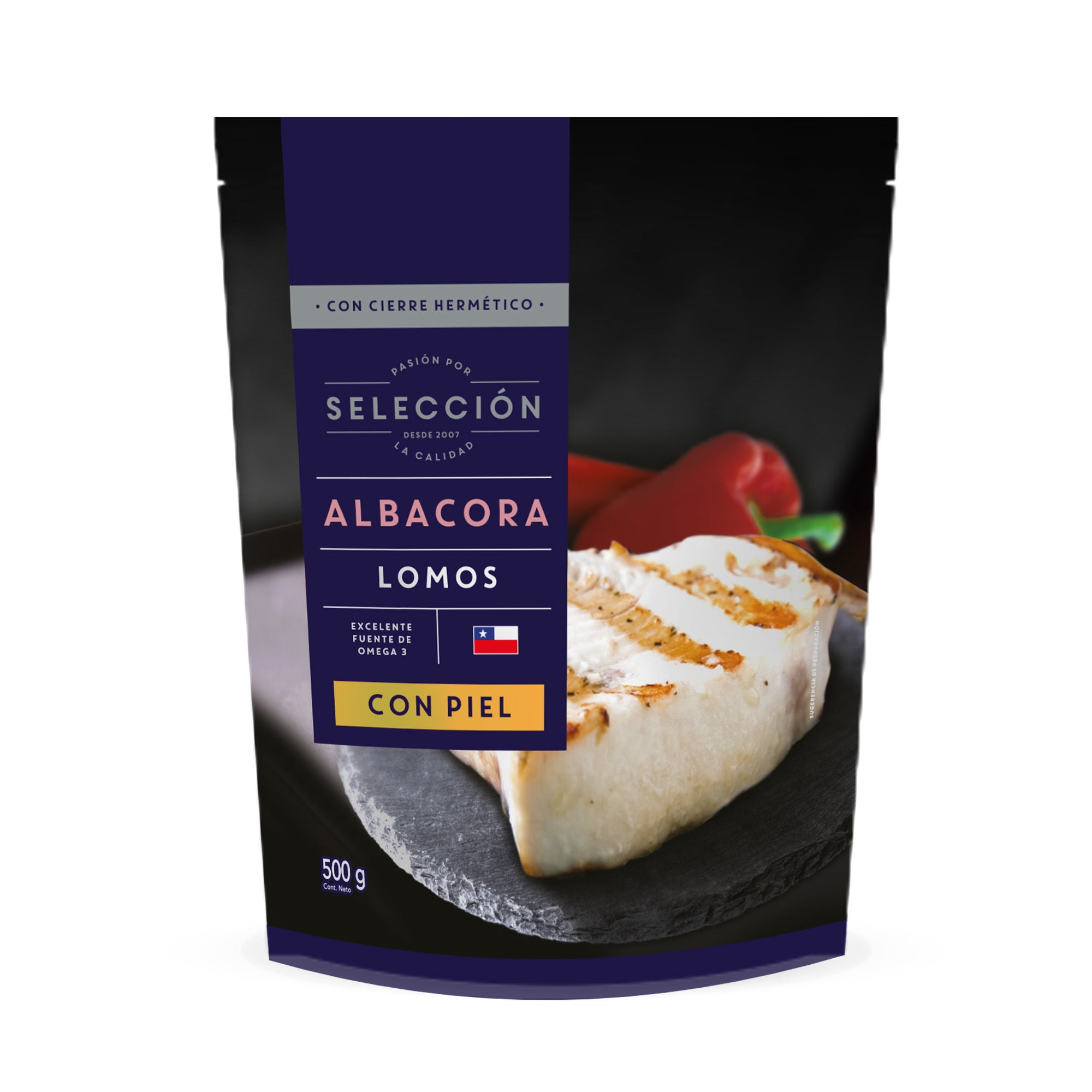 Albacora Lomos Con Piel 500 g Selección