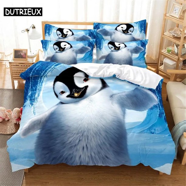 Penguin Bedding Set Bedding Duvet Cover Set Bedding Set Bed Cover Cotton Bedroom Bed Cover