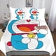 thumbnail image 1 of Funda nórdica Doraemon para niños, ropa de cama 3D, funda de edredón de anime lindo para niñas, niños y adolescentes con almohada, 3 piezas de microfibra suave con, 1 of 3