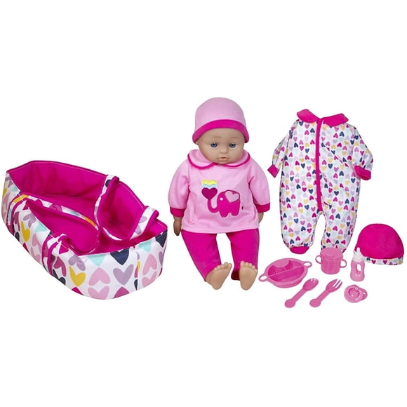 Muñeca Bebé Parlante de 16" con Accesorios